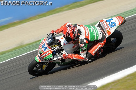 2008-05-11 Monza 0877 Supersport - Santiago Barragan - Honda CBR600RR